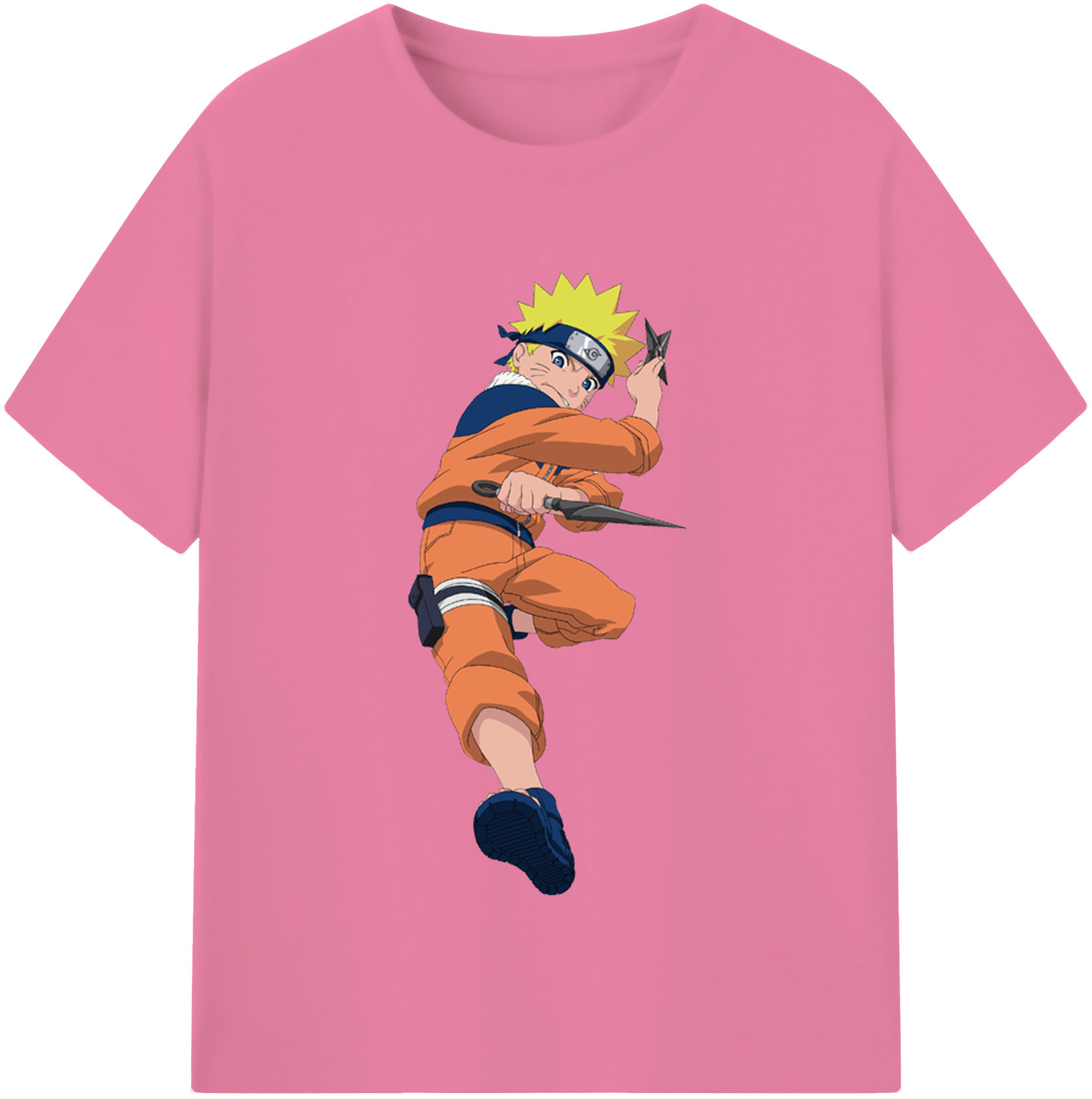 （画像用） NARUTO -ナルト- うずまき ナルト Uzumaki Naruto 綿100％半袖Tシャツ（フロントプリント）